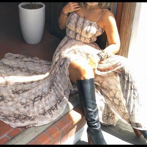 Snake Print maxi dress